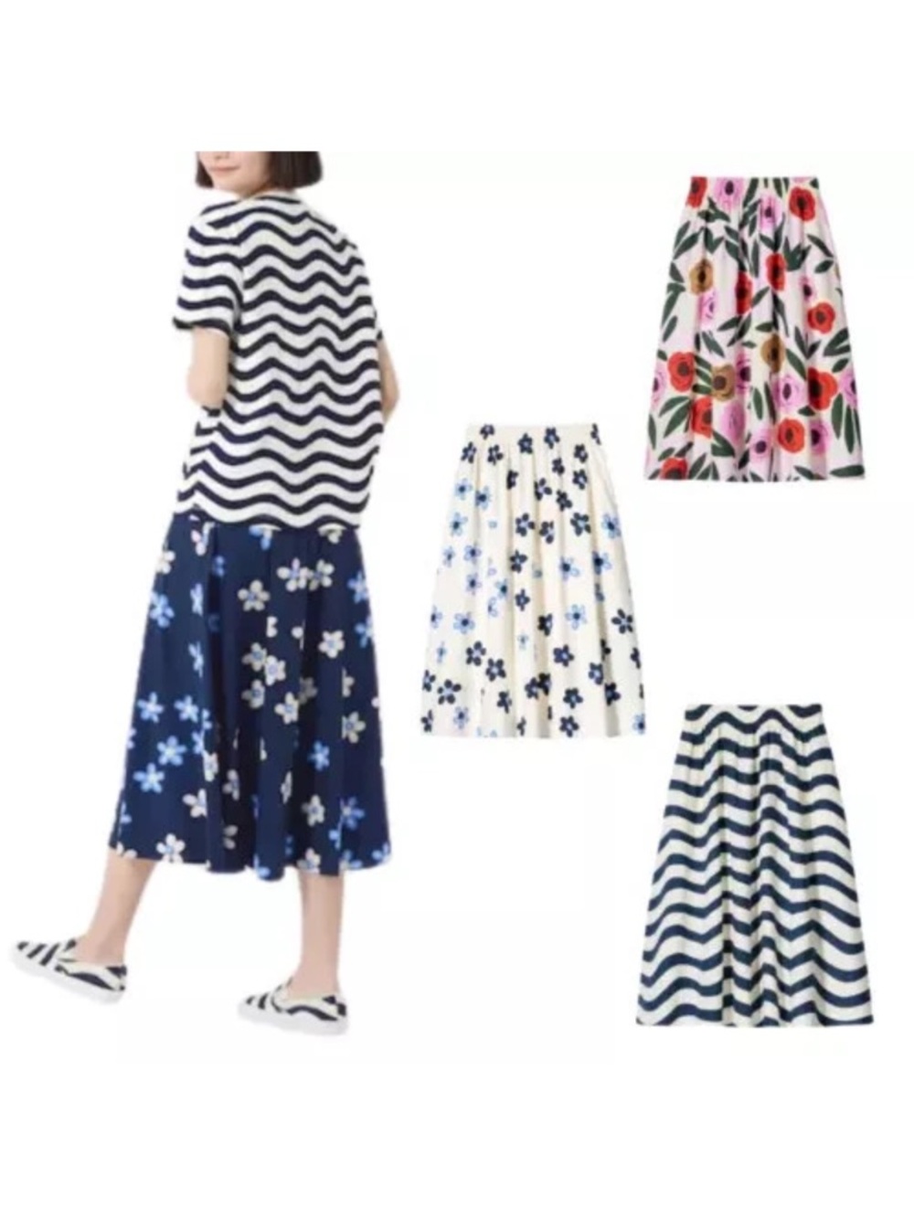 NWT UNIQLO x Marimekko Navy & White linen blend stripe shirt M - Picture 5 of 5